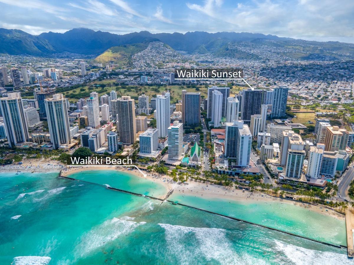 Waikiki Sunset Mountain View Near Beach With Parking Honolulu Eksteriør bilde